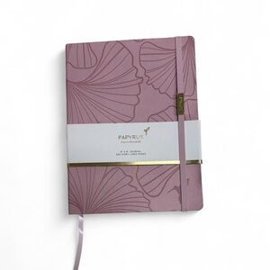 Papyrus purple floral journal with gold accents